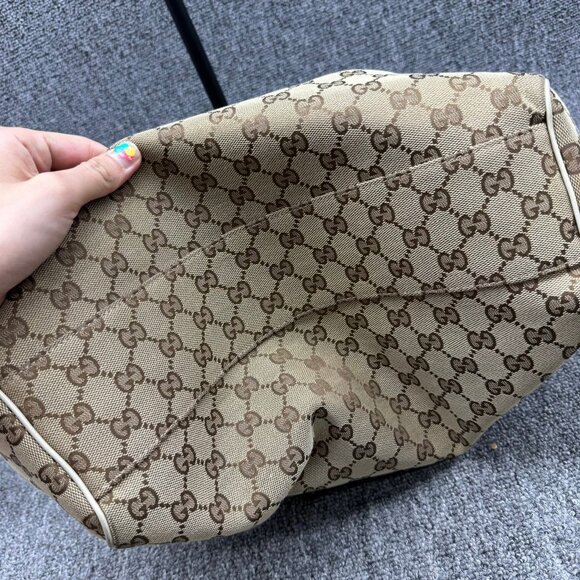 Gucci Sukey Canvas Leather Shoulder Bag 475-080725 - Picture 11 of 15